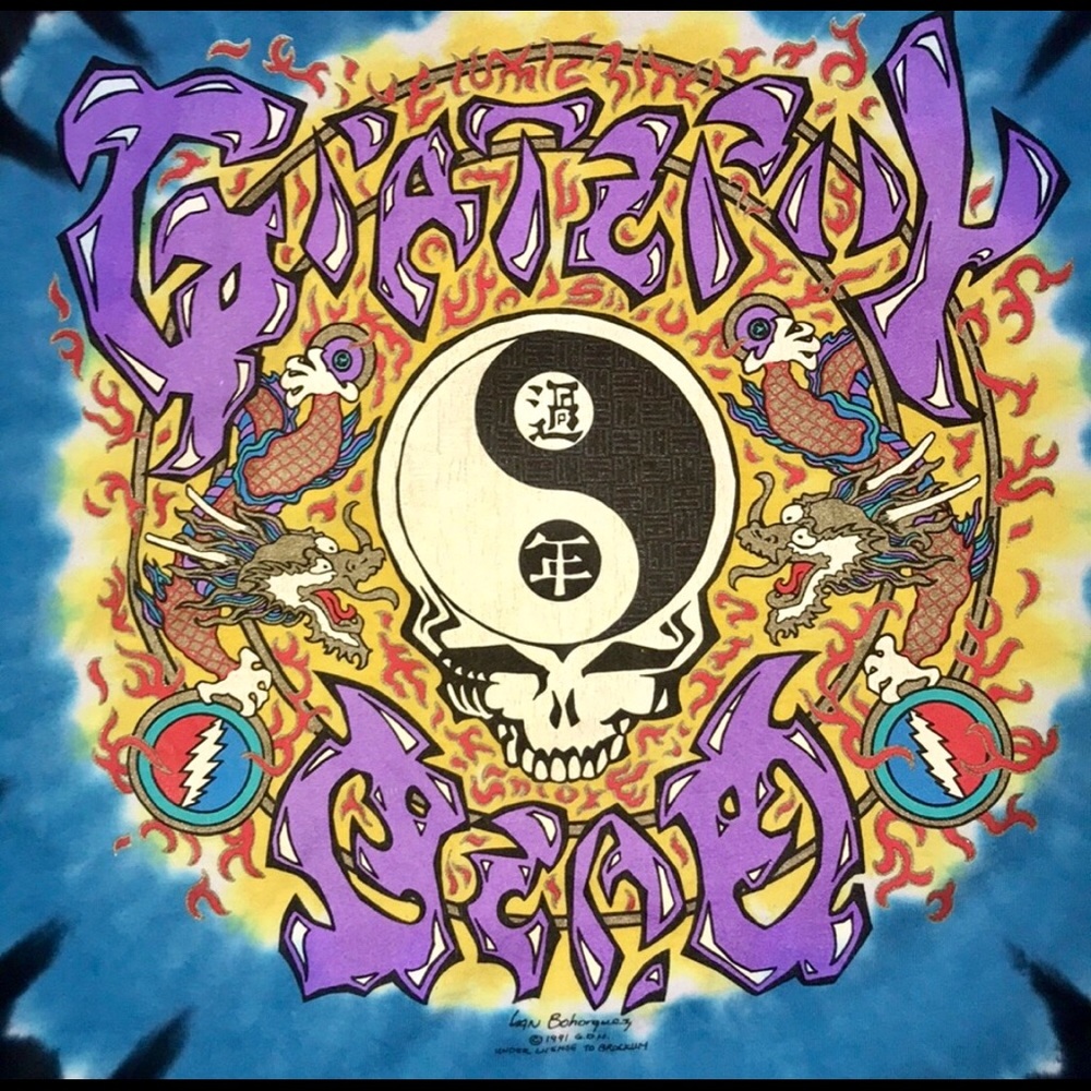 Grateful Dead 1991 Chinese New Year Shirt